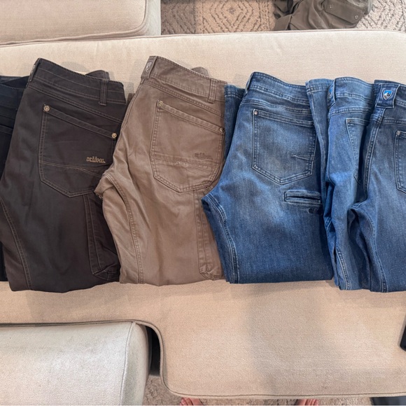Kuhl Men's Chinos in Black, Brown, and Blue